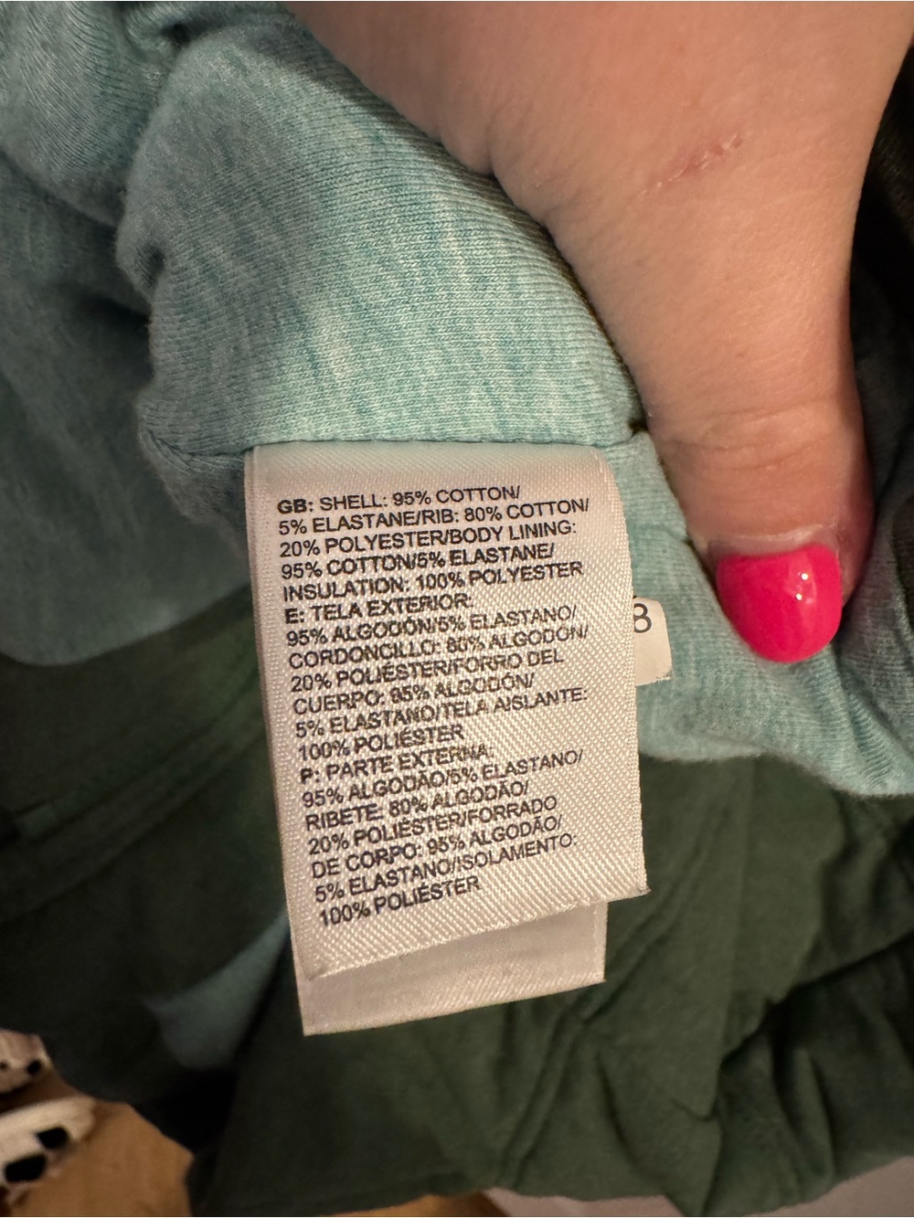 The North Face Women's Hooded Puffer Vest in Heather Green - Picture 7 of 7
